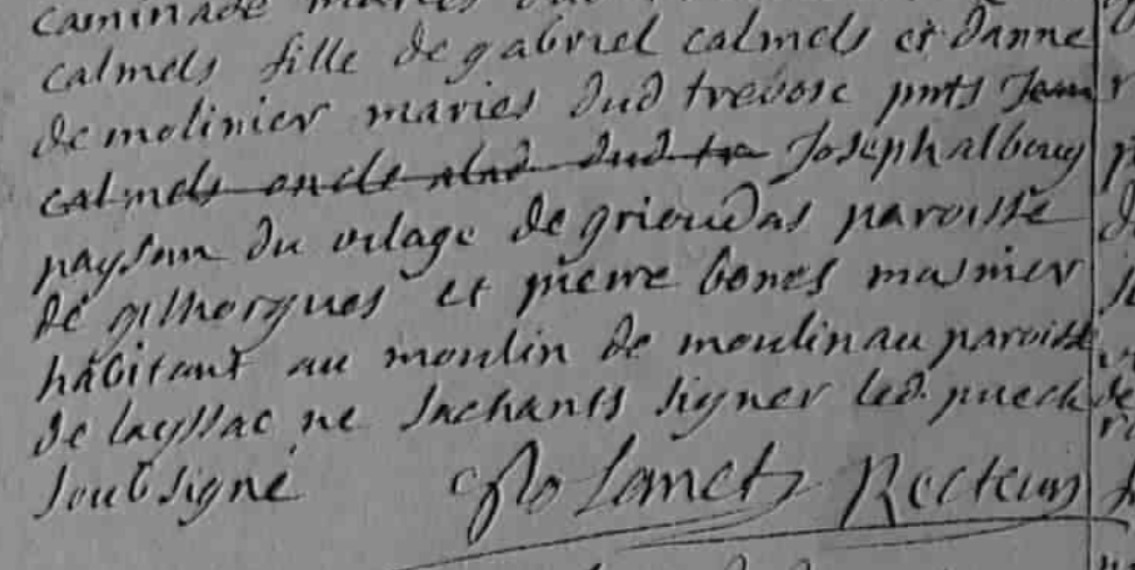 Mariage Puech Guillaule - Calmels Elisabeth 13_01_1700 -2.jpg